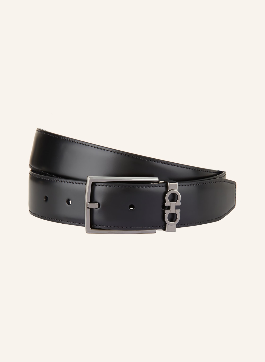 Ferragamo Ledergürtel schwarz Ferragamo Ledergürtel schwarz von FERRAGAMO