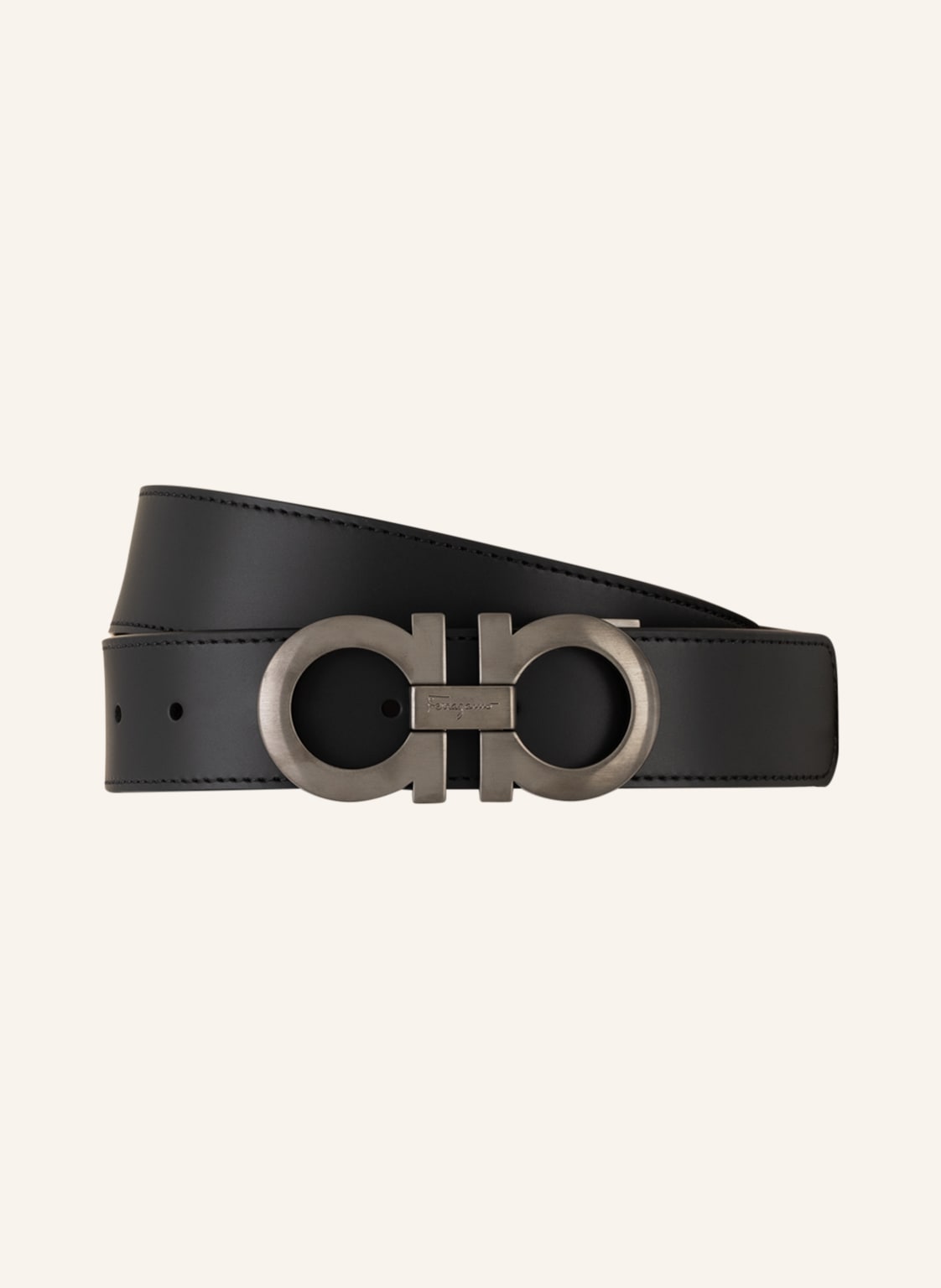 Ferragamo Ledergürtel schwarz Ferragamo Ledergürtel schwarz von FERRAGAMO