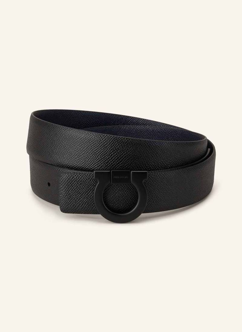 Ferragamo Ledergürtel schwarz Ferragamo Ledergürtel schwarz von FERRAGAMO