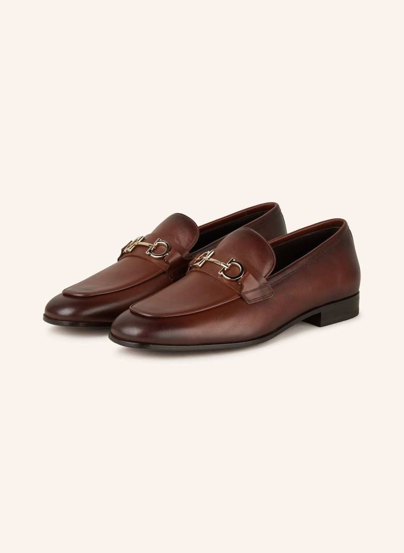 Ferragamo Loafer Balty braun von FERRAGAMO