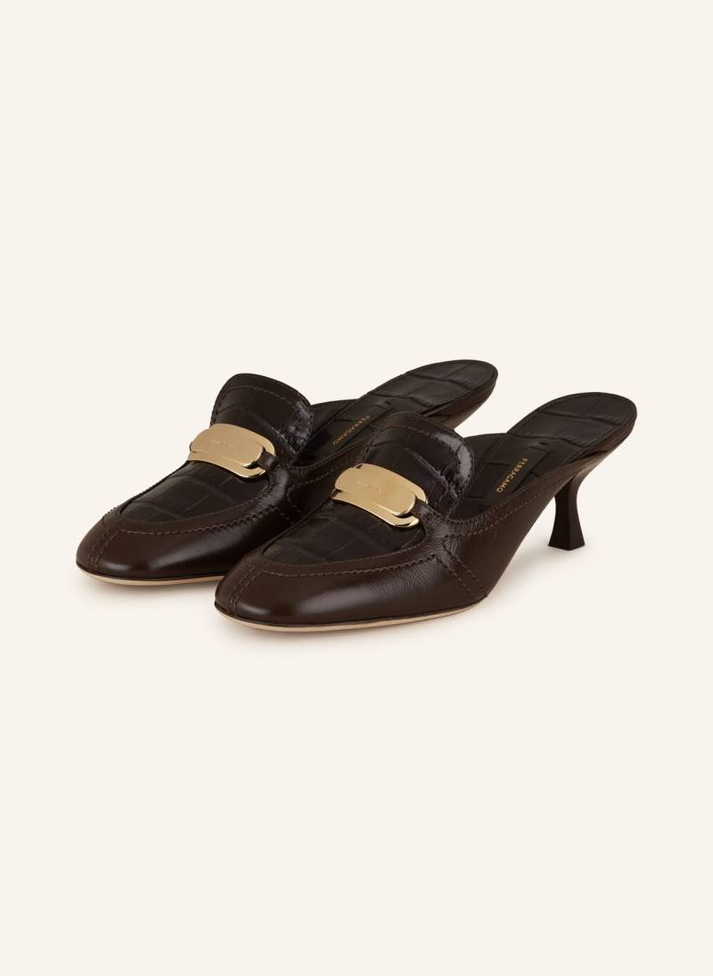 Ferragamo Mules Elodye braun von FERRAGAMO