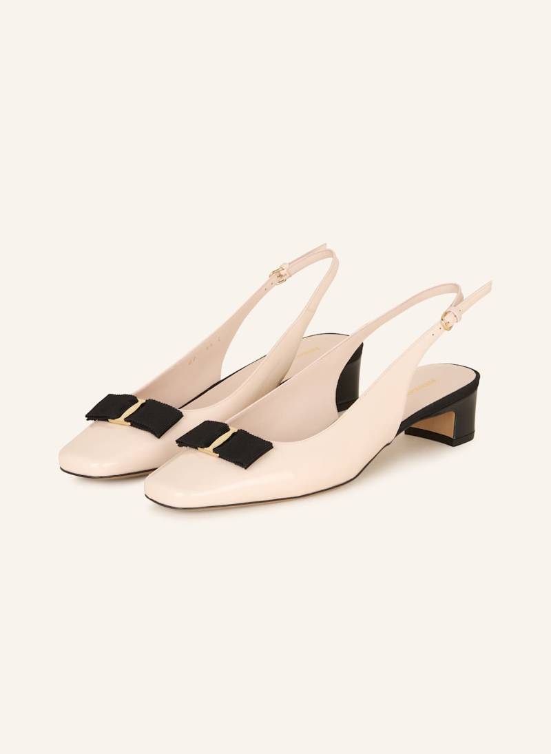 Ferragamo Slingpumps beige von FERRAGAMO