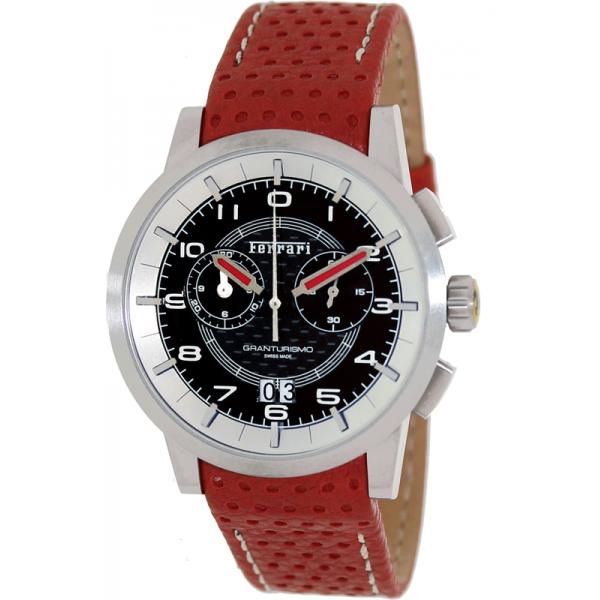 FERRARI Granturismo Chronograph Quartzuhr schwarz-rot von FERRARI