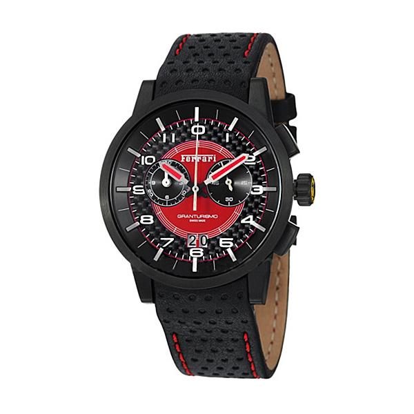 FERRARI Granturismo Chronograph Quartzuhr schwarz-rot von FERRARI