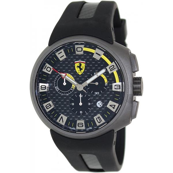 FERRARI Podium Chronograph Quartzuhr, grau- schwarz-gelb von FERRARI