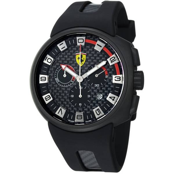 FERRARI Podium Chronograph Quartzuhr, grau- schwarz-rot von FERRARI