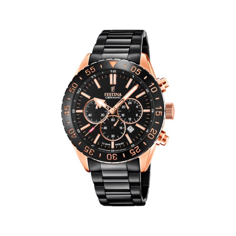 Chronograph Uhr Damen Black 34mm von FESTINA