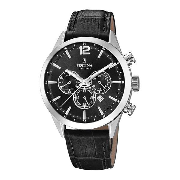 Chronograph Uhr Herren Black 43mm von FESTINA