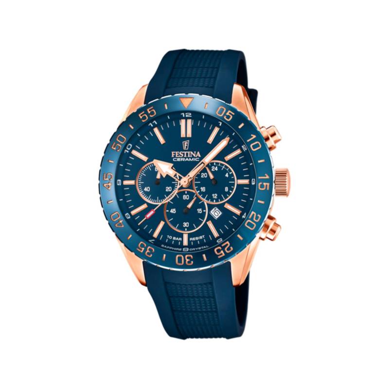 Chronograph Uhr Damen Blau 34mm von FESTINA