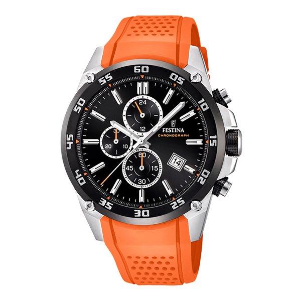 Chronograph Uhr Herren Orange 47mm von FESTINA