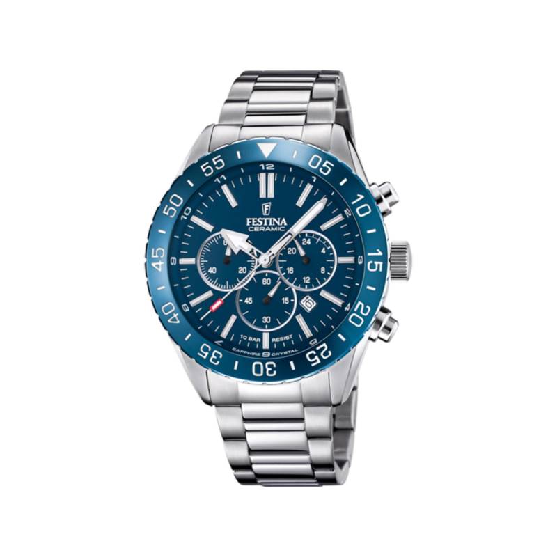 Chronograph Uhr Damen Silber 34mm von FESTINA