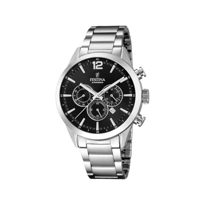 Chronograph Uhr Damen Silber 37mm von FESTINA