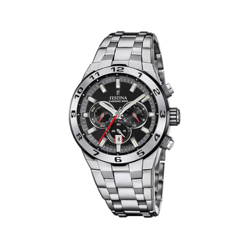 Chronograph Uhr Herren Silber 44mm von FESTINA