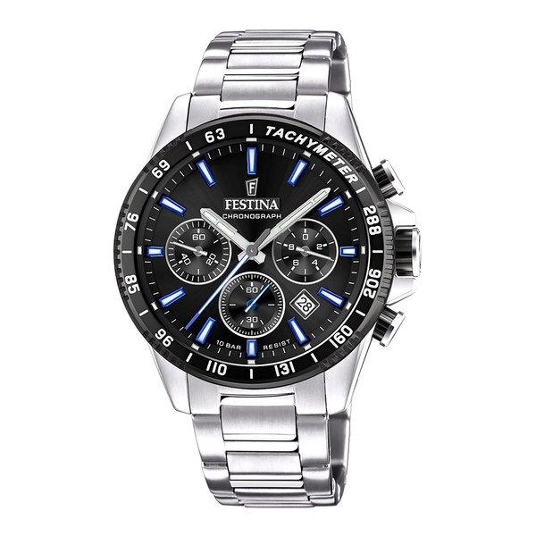 Chronograph Uhr Herren Silber 45mm von FESTINA