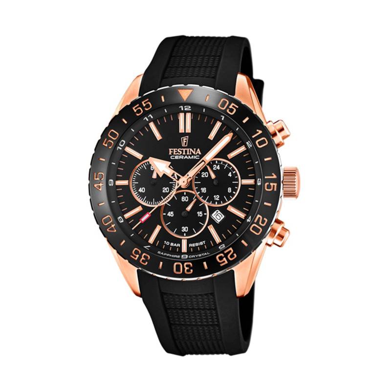 Chronograph Uhr Damen Black 44mm von FESTINA