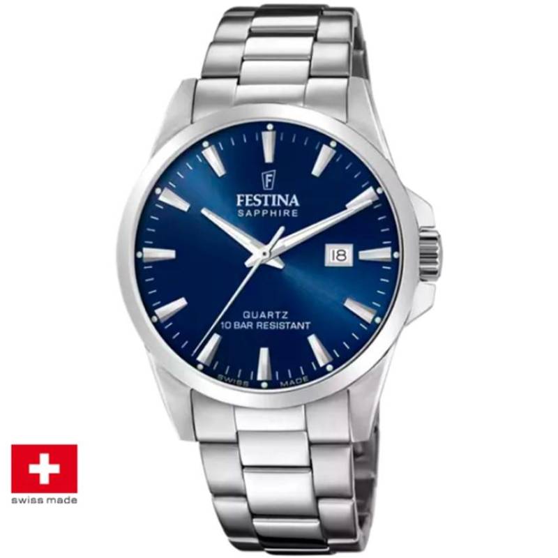 Swiss Made F200243 Sapphire Blau Herren  ONE SIZE von FESTINA