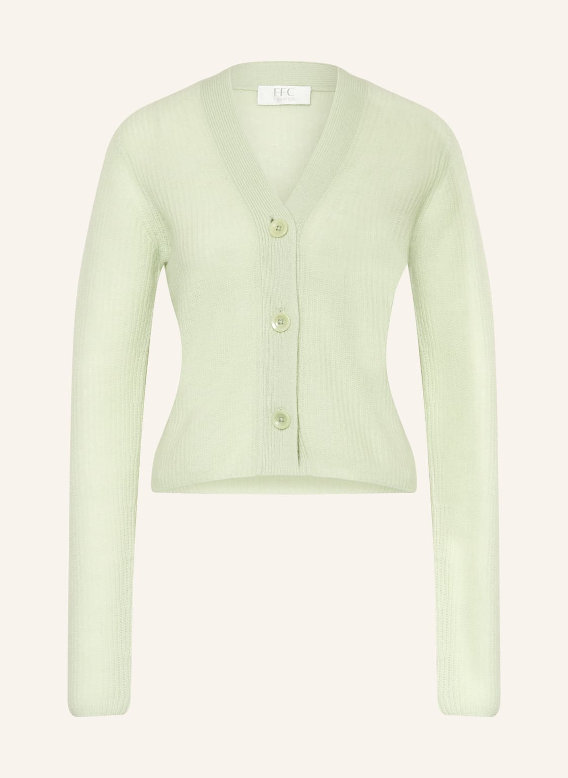 Ffc Cropped-Strickjacke Mit Cashmere gruen von FFC