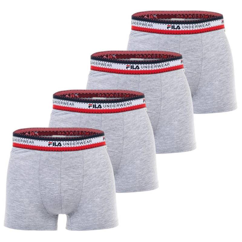 Boxershort 4er Pack Stretch Herren Grau S von FILA