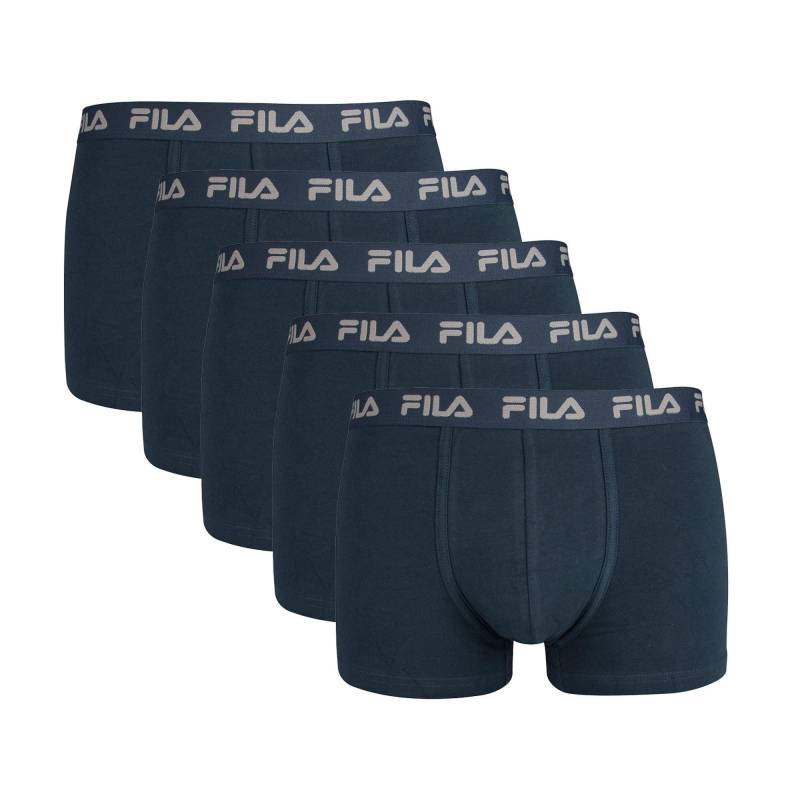 Boxershort 5er Pack Stretch Herren Blau L von FILA