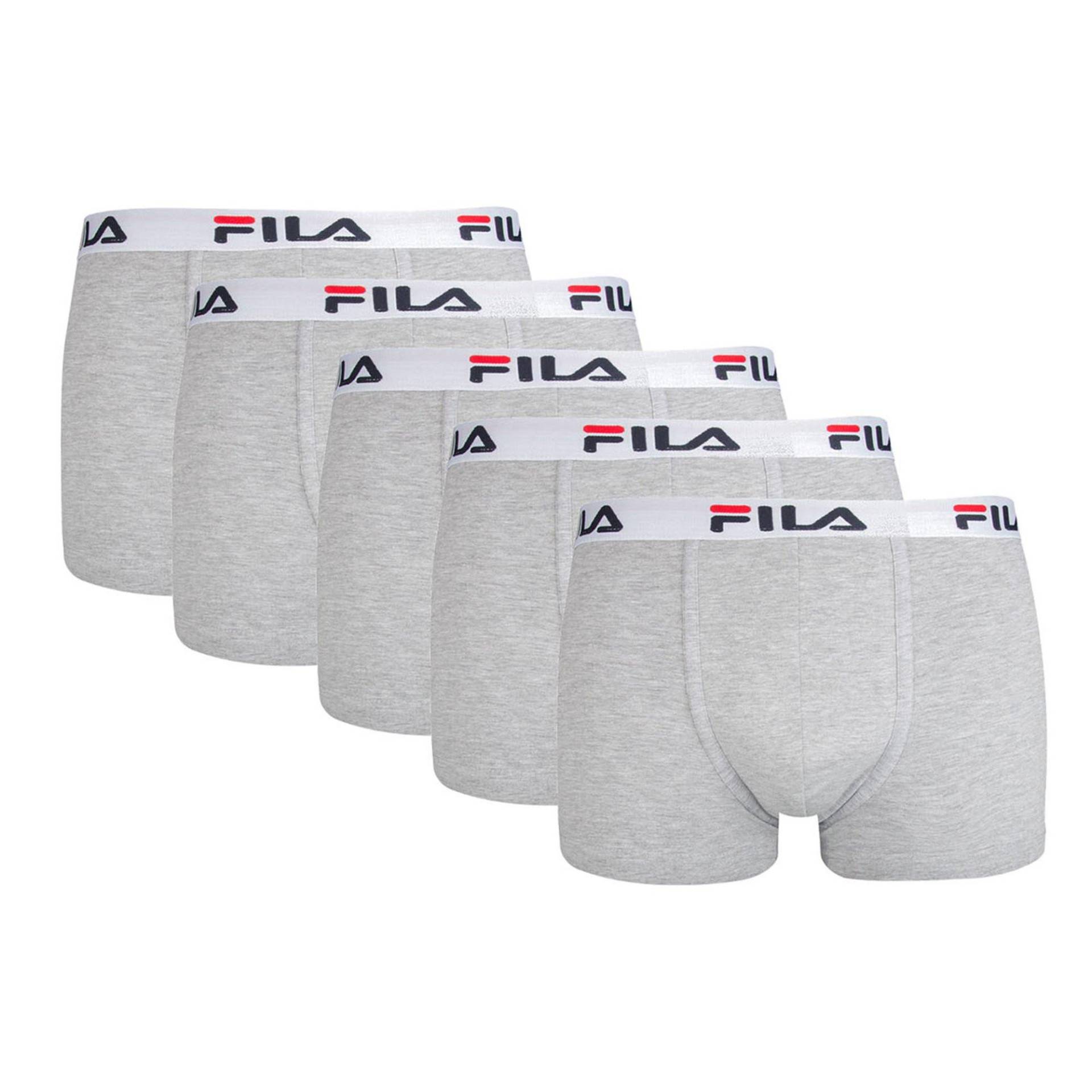 Boxershort 5er Pack Stretch Herren Grau S von FILA