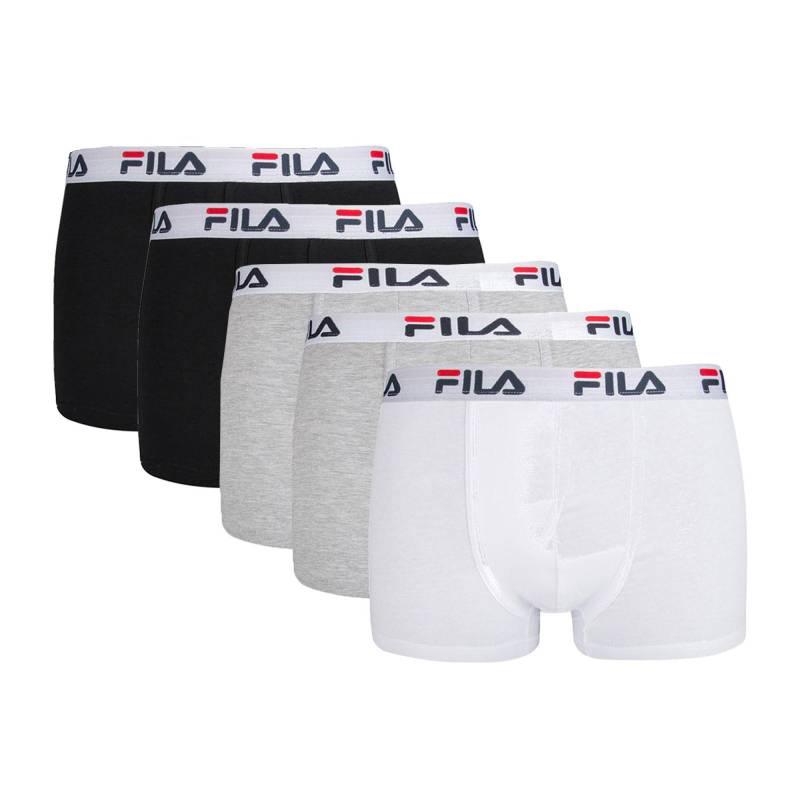 Boxershort 5er Pack Stretch Herren Weiss Bunt S von FILA