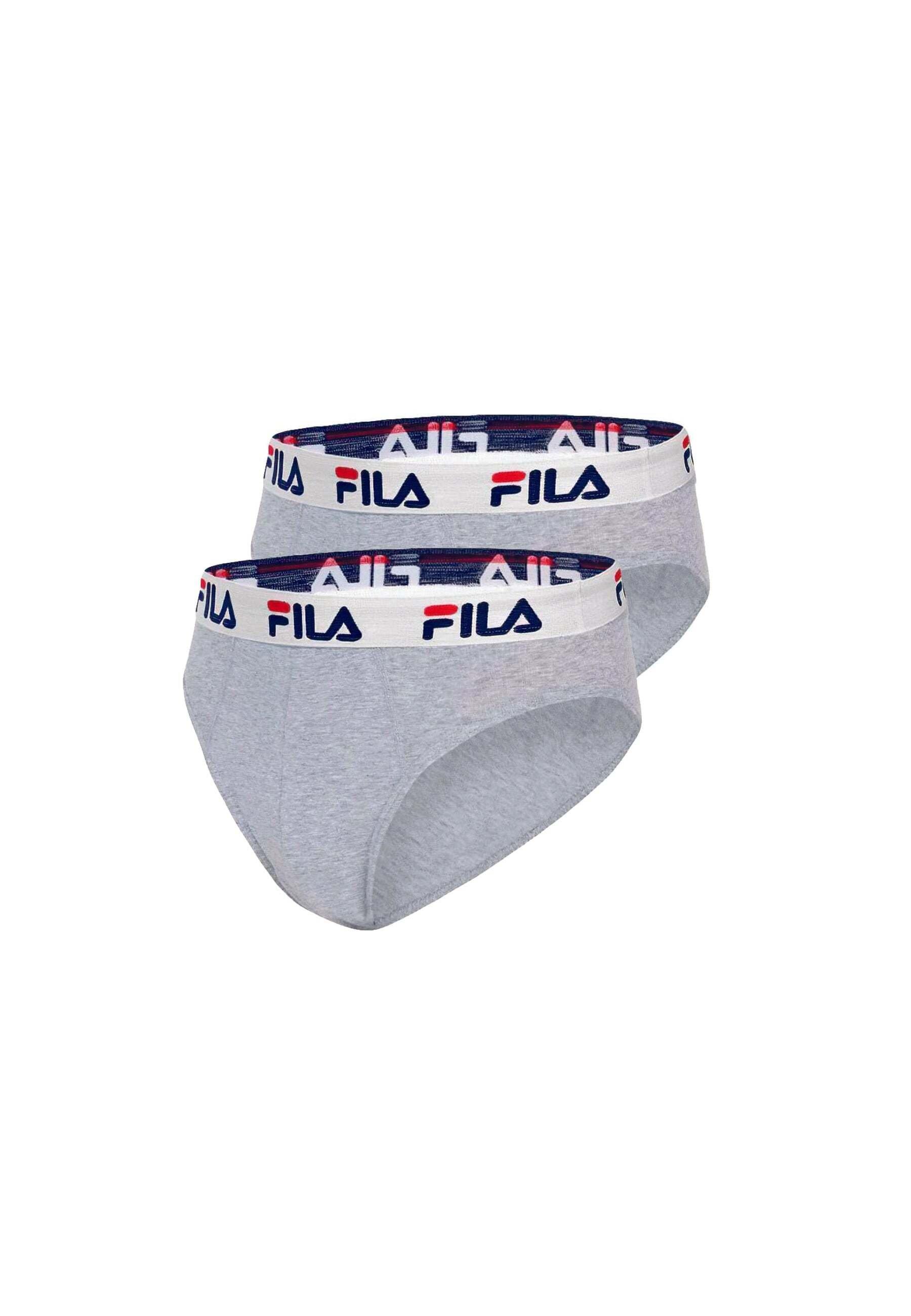 Slip 2 Pack Brief Damen Taubengrau S von FILA