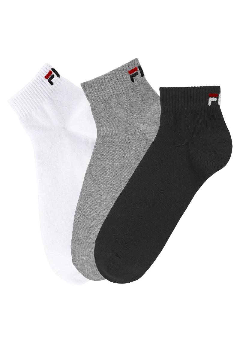 Fila Kurzsocken, (3er Pack), mit Logostickerei von Fila