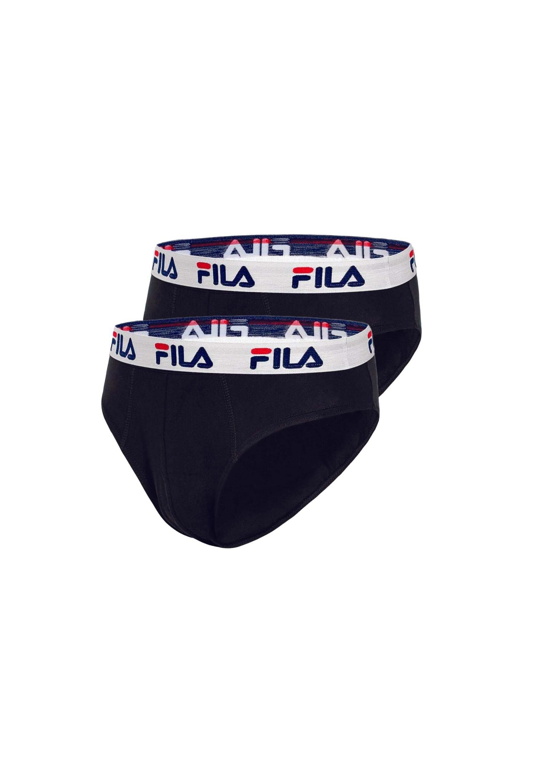 Slip 2 Pack Brief Damen Schwarz L von FILA