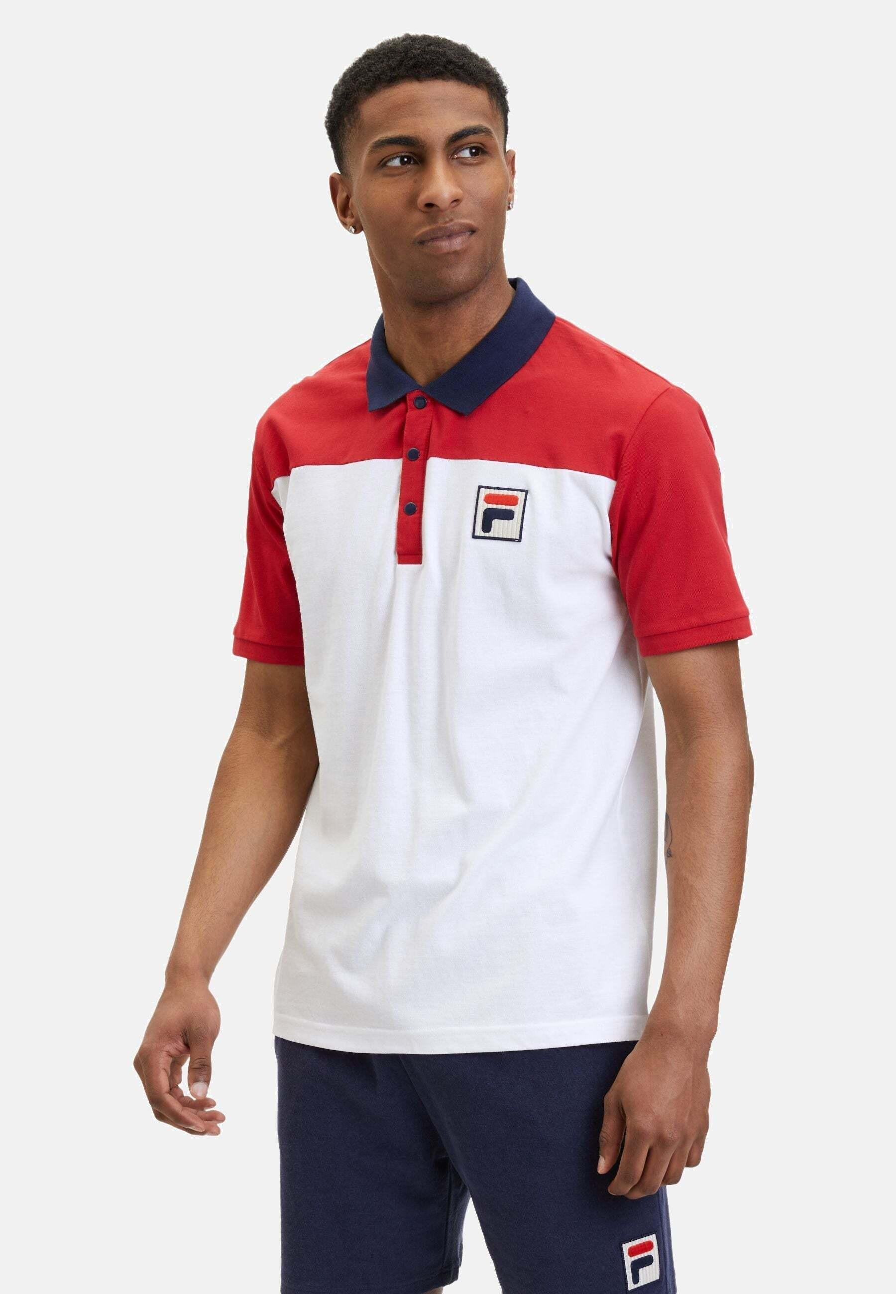 Polos Lianshan Blocked Polo Shirt Herren Weiss L von FILA