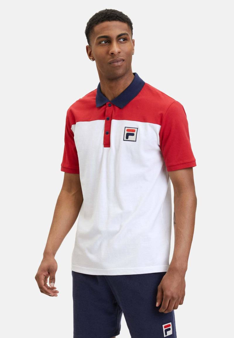 Polos Lianshan Blocked Polo Shirt Herren Weiss XL von FILA