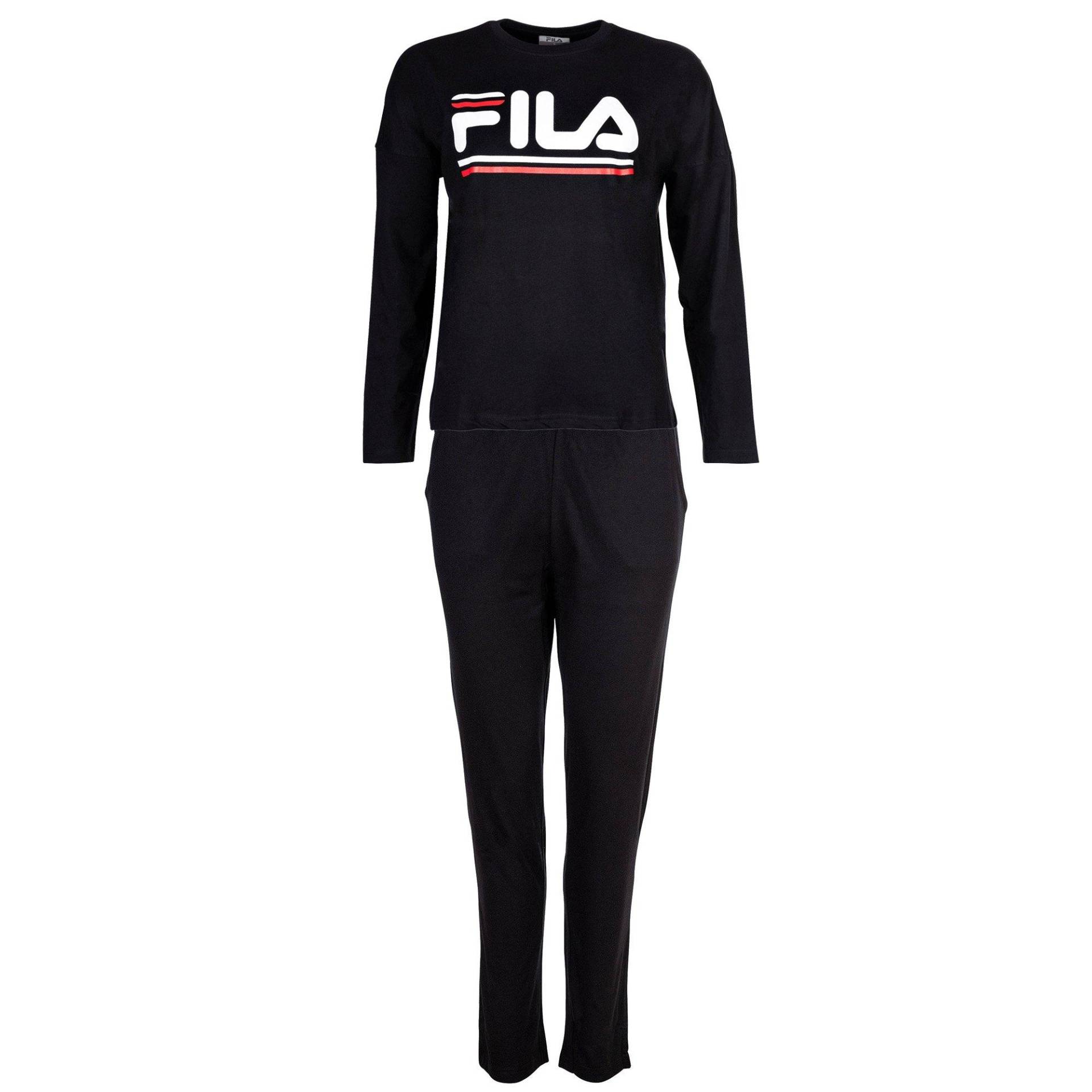 Pyjama Bequem Sitzend Damen Schwarz L von FILA