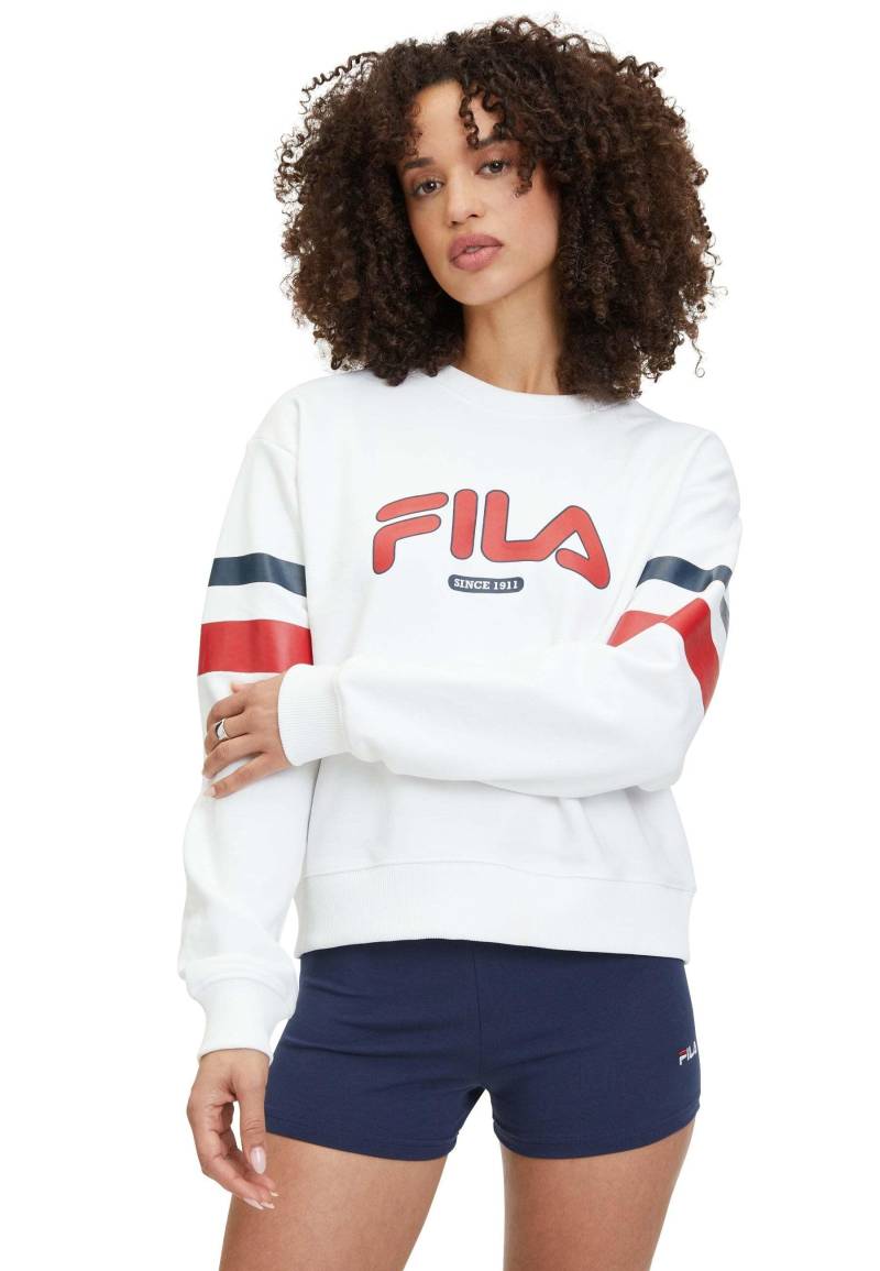 Sweatshirts Latur Graphic Crew Sweat Damen Weiss XS von FILA