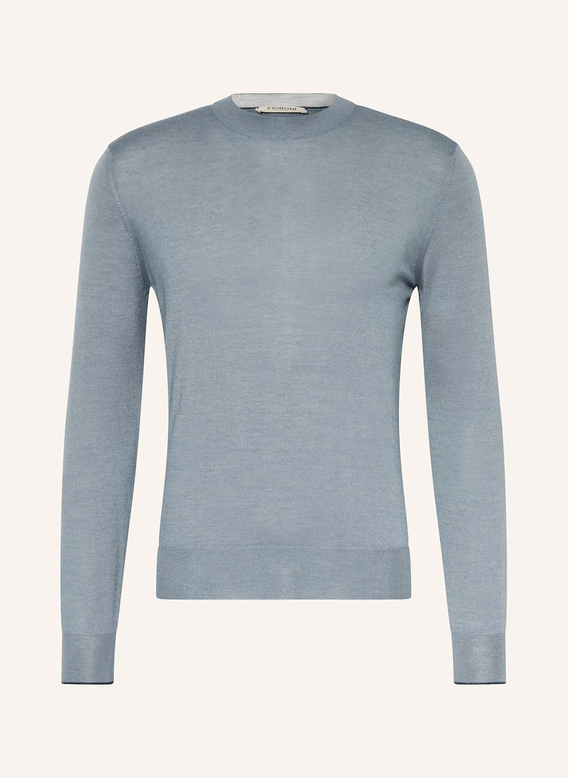 Fioroni Cashmere-Pullover Mit Seide blau von FIORONI