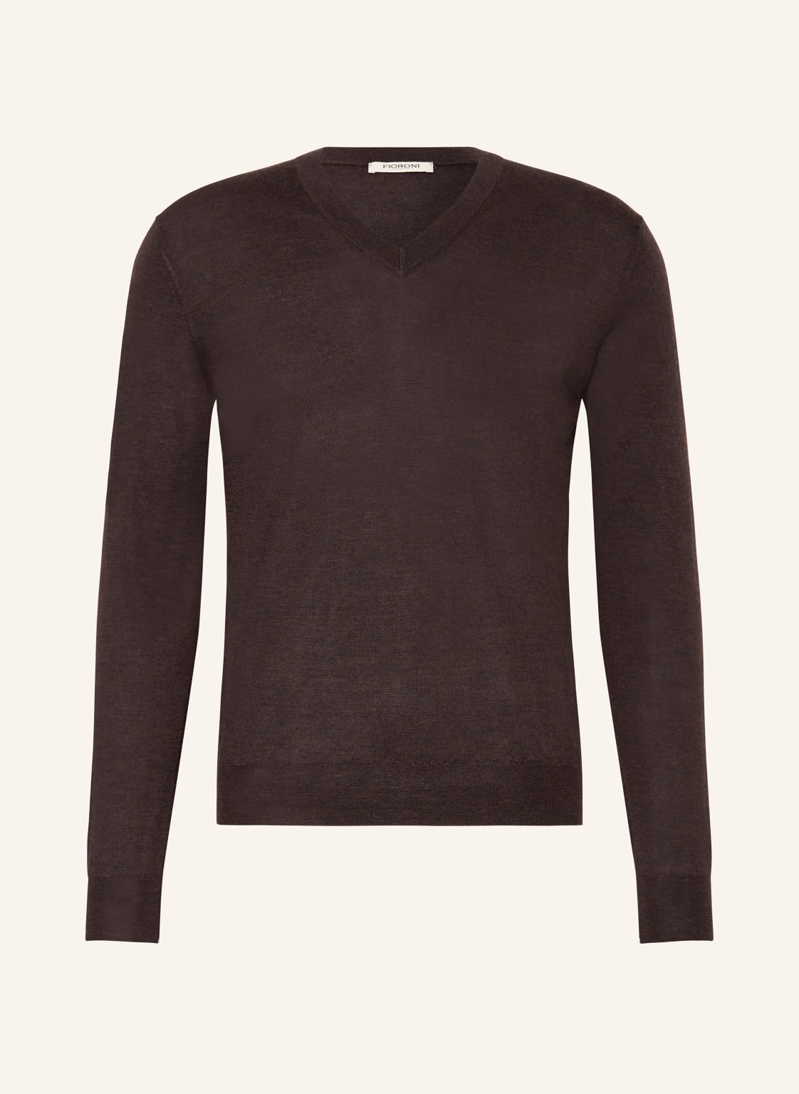 Fioroni Cashmere-Pullover Mit Seide braun