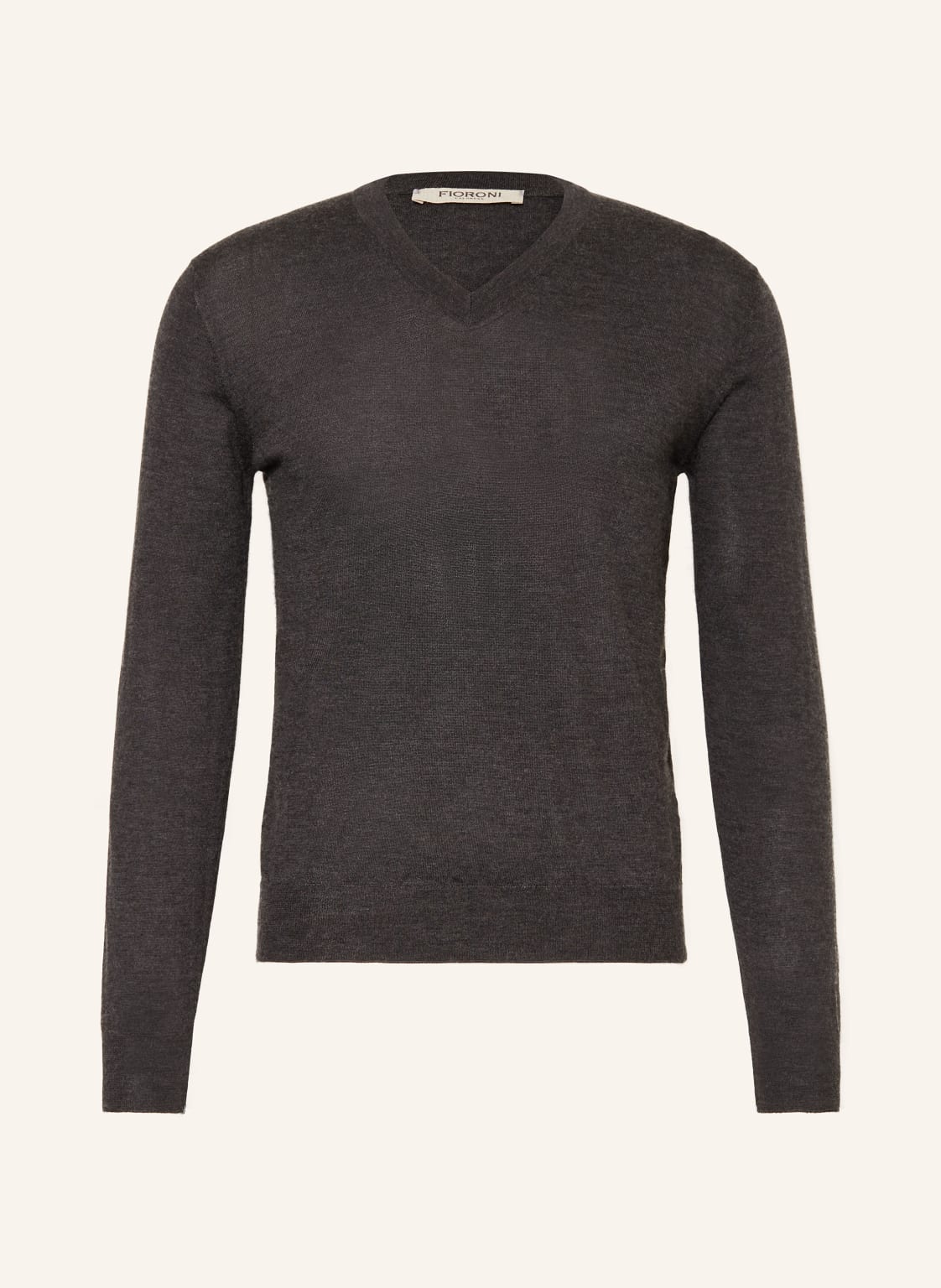 Fioroni Cashmere-Pullover Mit Seide grau von FIORONI