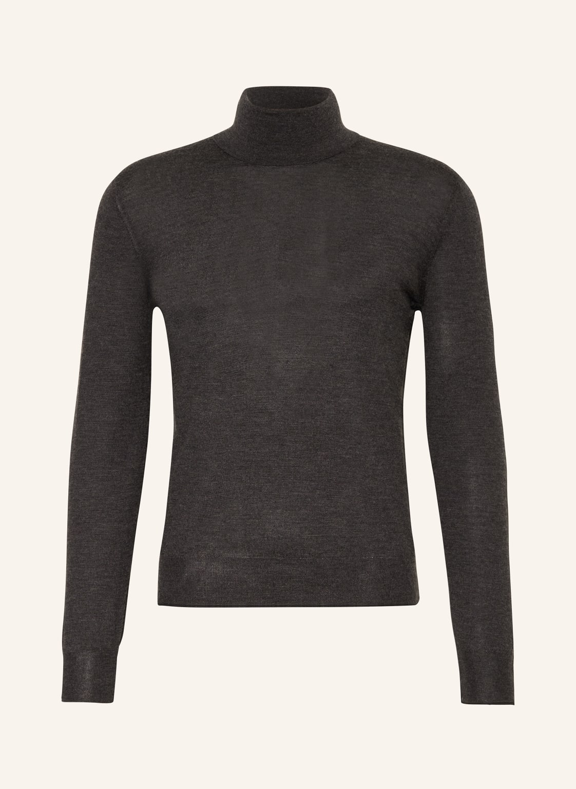 Fioroni Rollkragenpullover Aus Cashmere Mit Seide grau von FIORONI