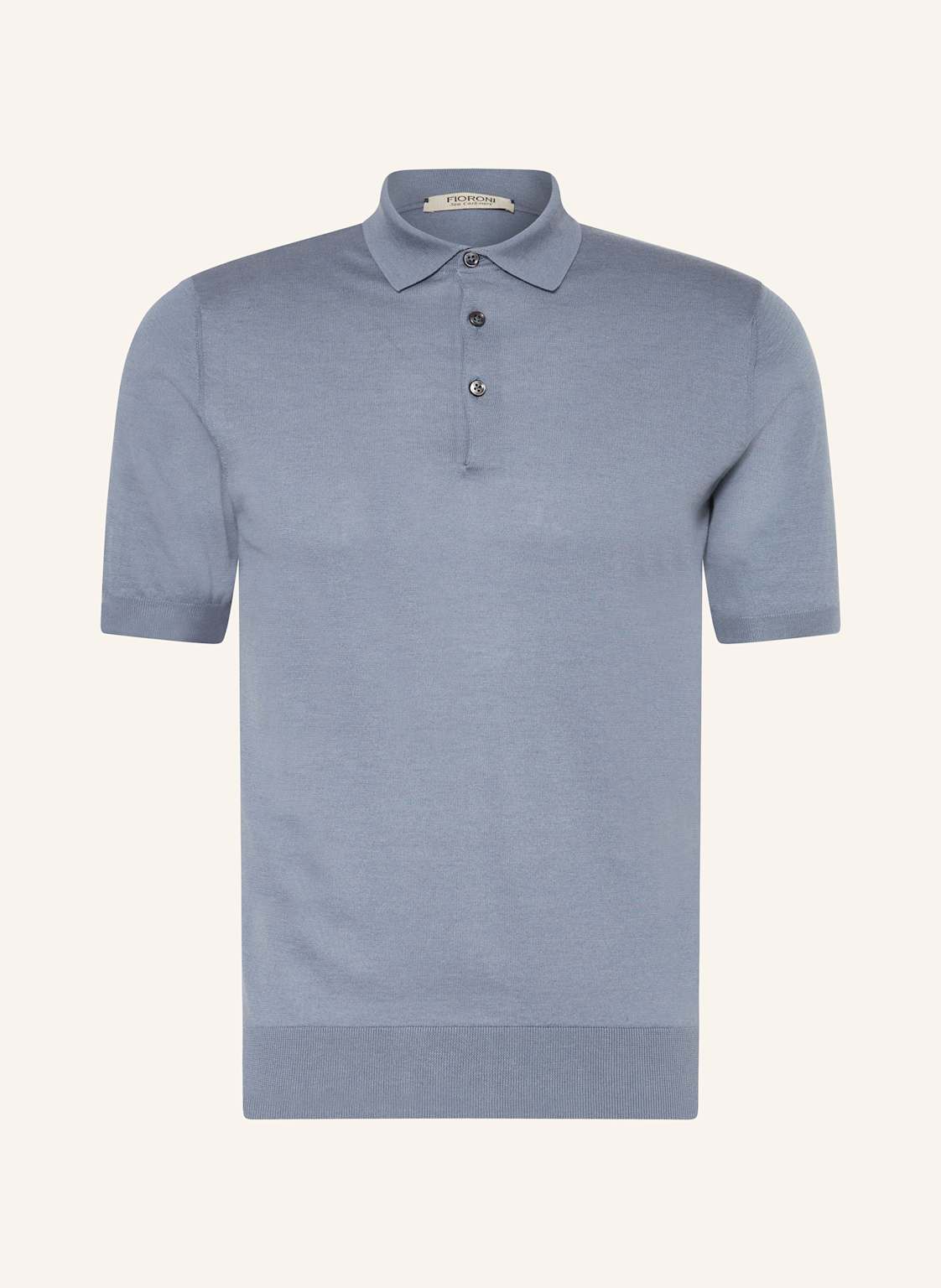 Fioroni Strick-Poloshirt blau von FIORONI