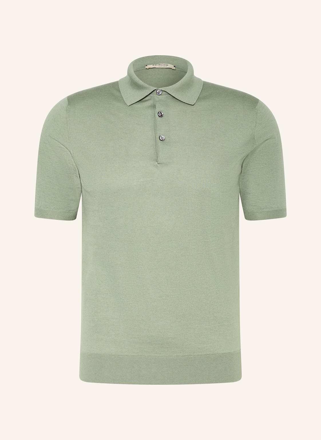 Fioroni Strick-Poloshirt gruen von FIORONI