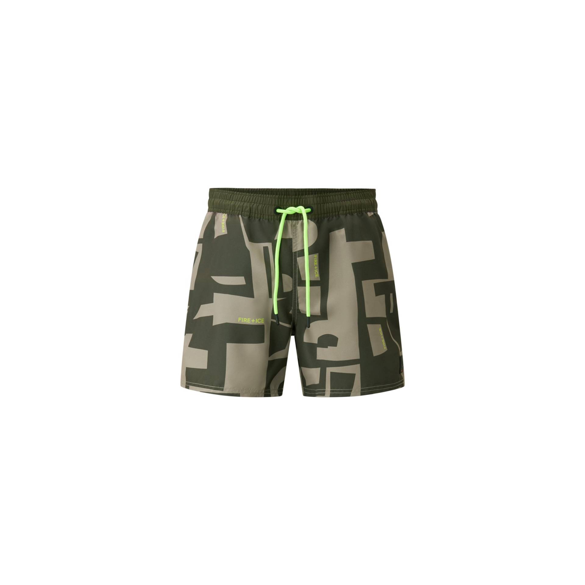 FIRE+ICE Badeshorts Nelson für Herren - Khaki/Oliv-Grün - 46 von FIRE+ICE