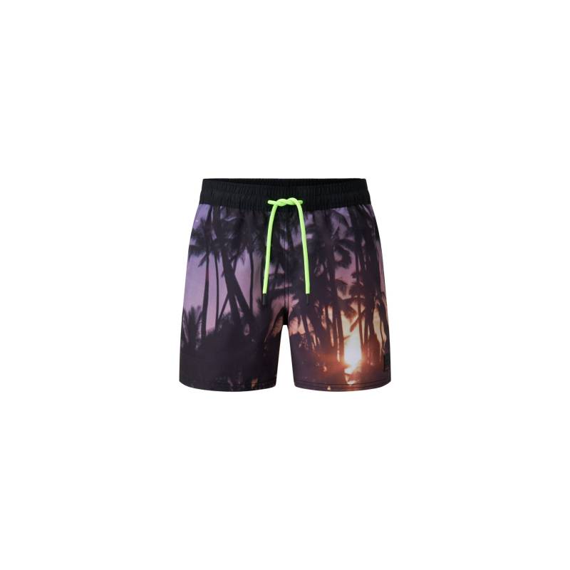 FIRE+ICE Badeshorts Nelson für Herren - Schwarz/Flieder - 46 von FIRE+ICE