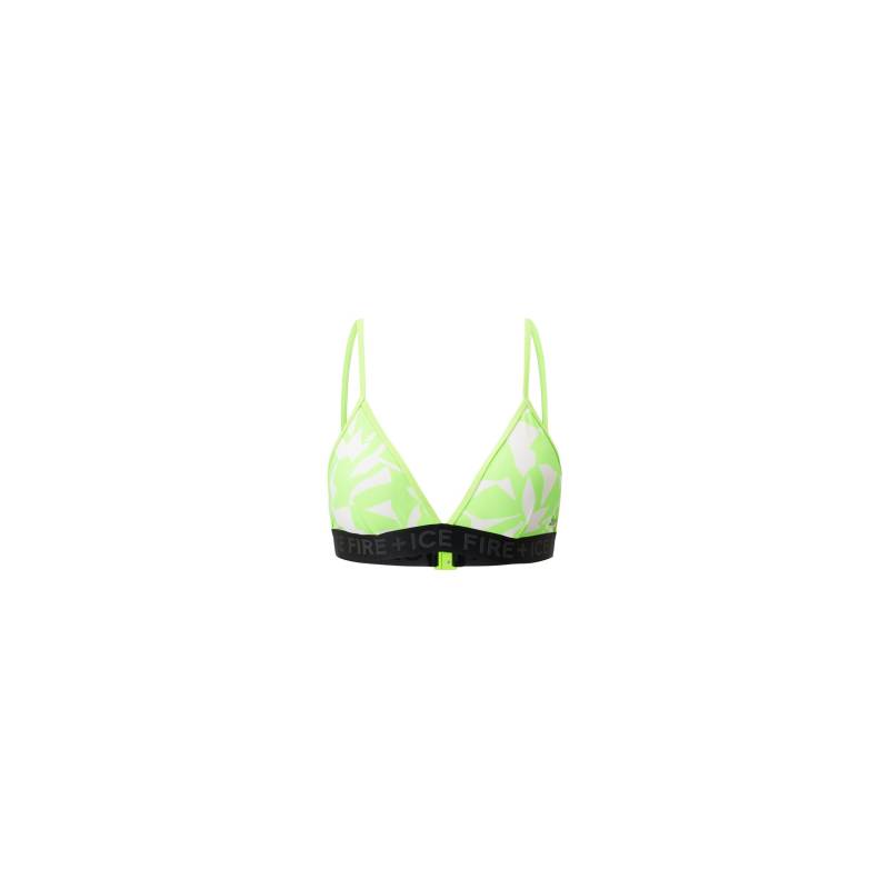 FIRE+ICE Bikini-Top Hanka für Damen - Neongrün/Weiß - 34 von FIRE+ICE