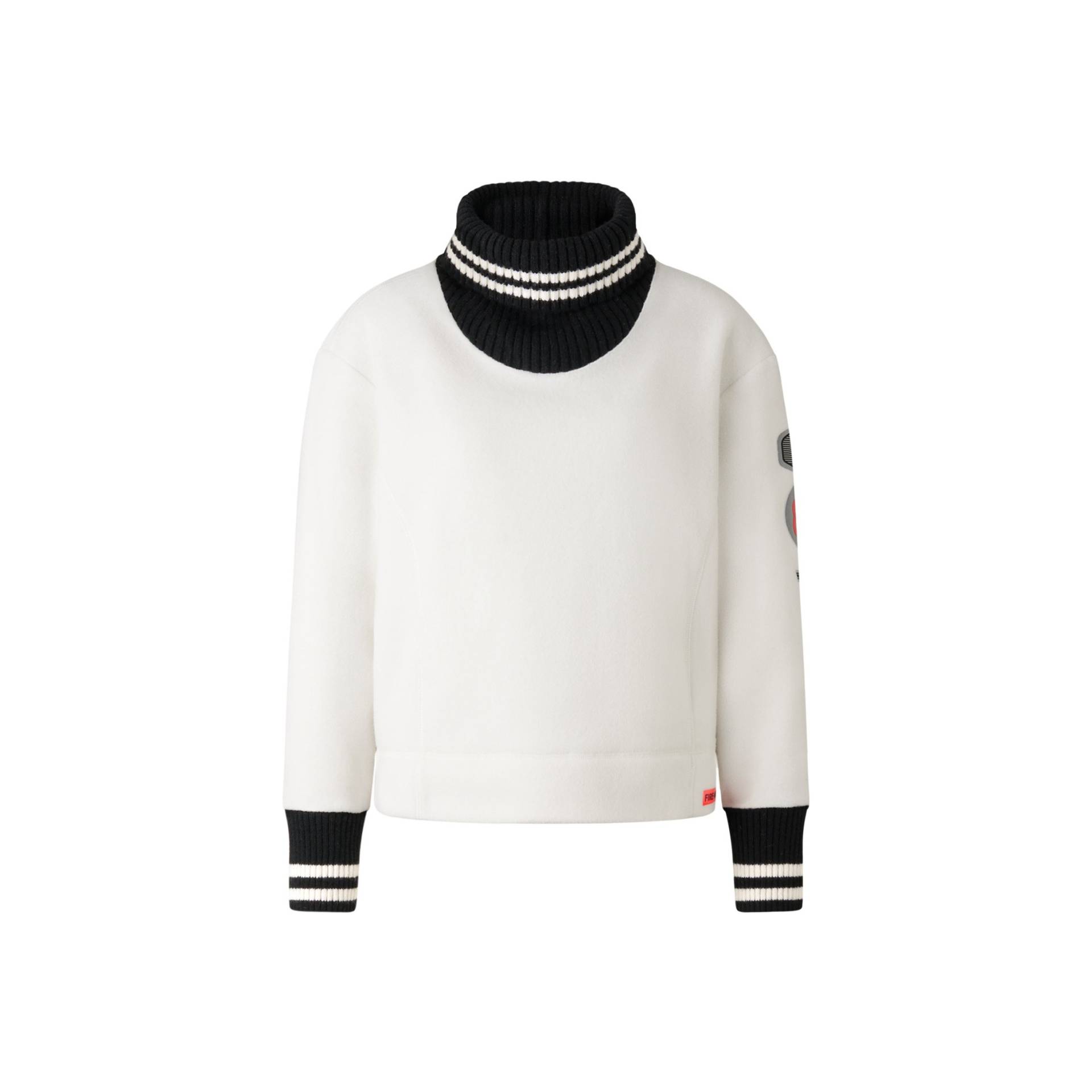 FIRE+ICE Fleece-Pullover Lory für Damen - Off-White/Schwarz - L von FIRE+ICE