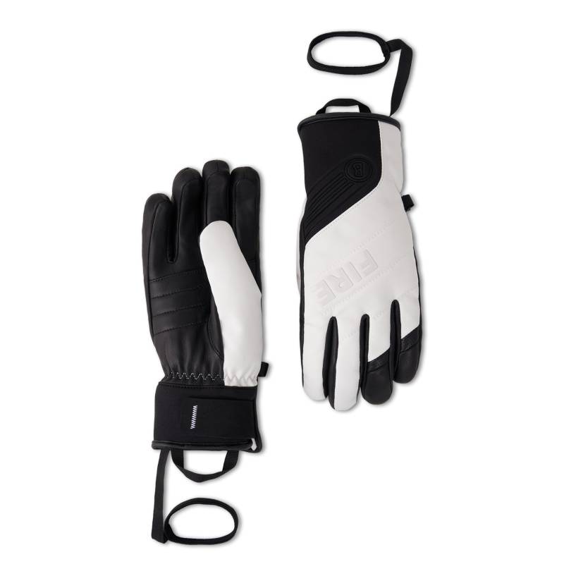 FIRE+ICE Handschuhe Ina für Damen - Off-White/Schwarz - 6,5 von FIRE+ICE