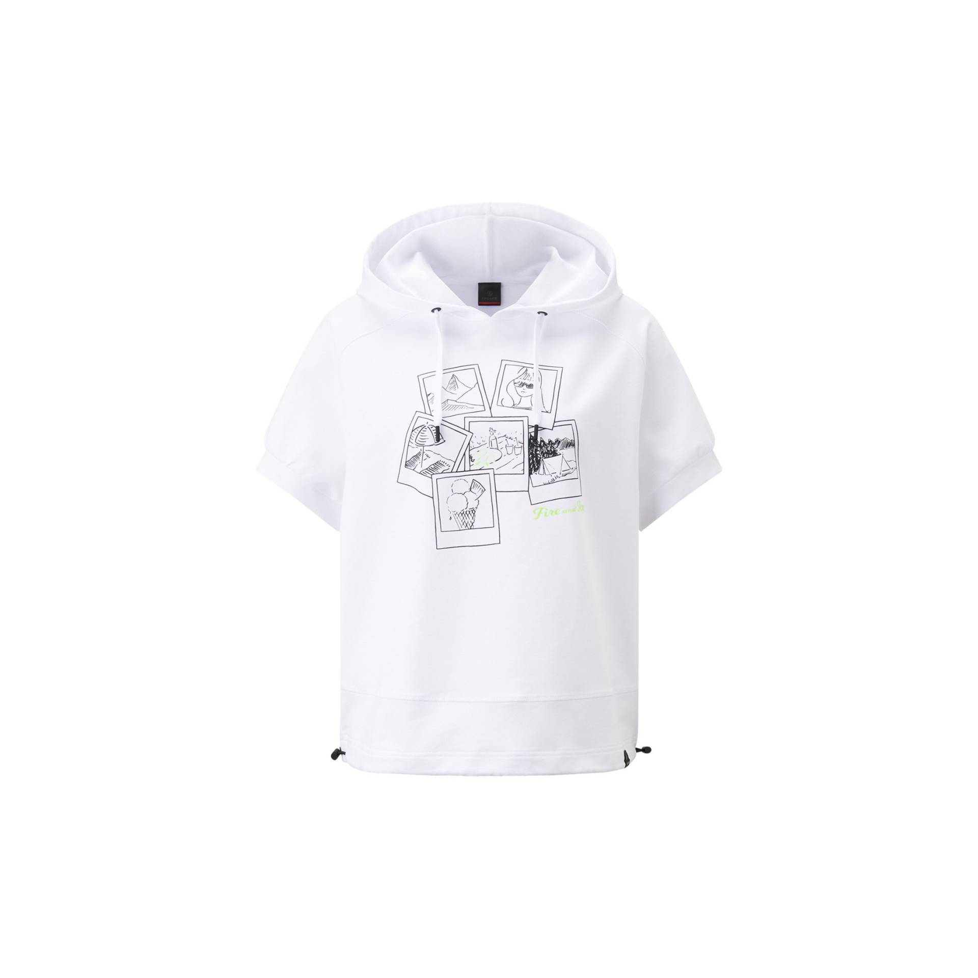 FIRE+ICE Kurzarm-Hoodie Sharon für Damen - Weiß - M FIRE+ICE Kurzarm-Hoodie Sharon für Damen - Weiß - M von FIRE+ICE