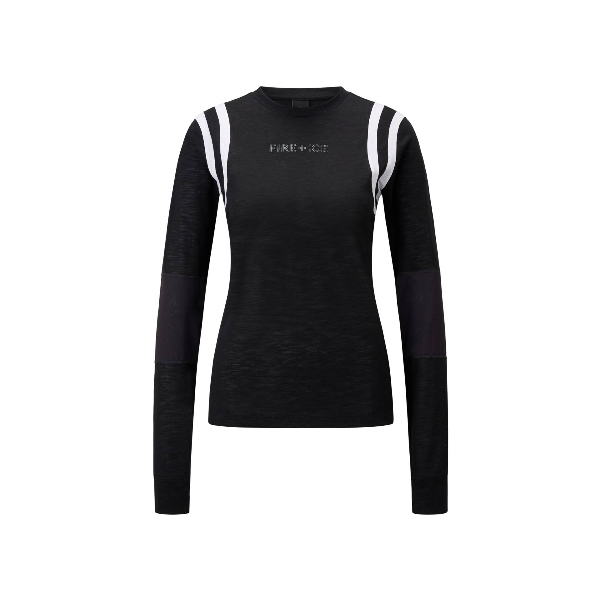 FIRE+ICE Longsleeve Flora für Damen - Schwarz - L von FIRE+ICE