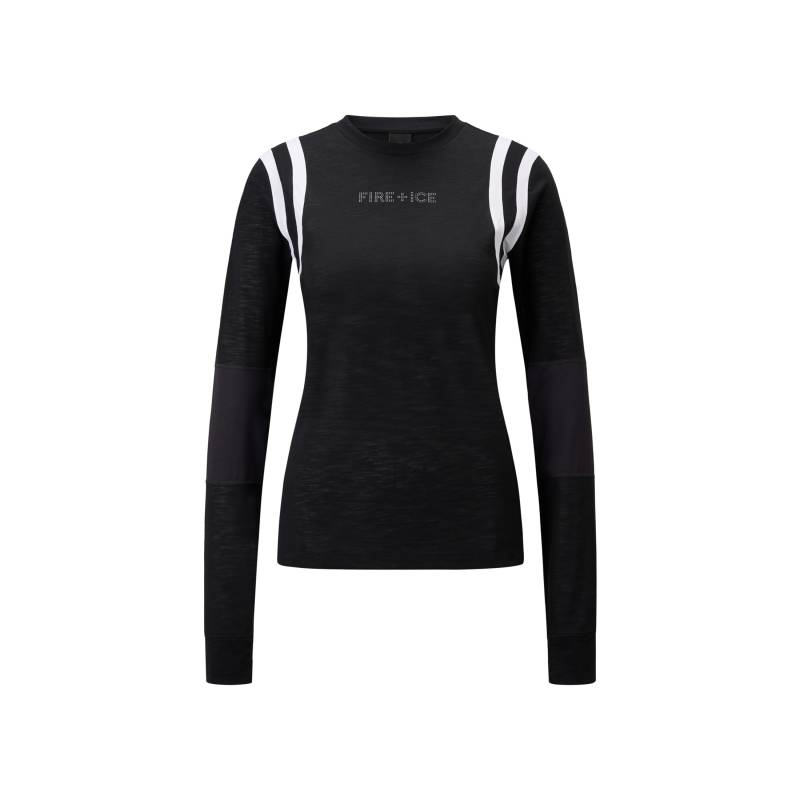 FIRE+ICE Longsleeve Flora für Damen - Schwarz - M von FIRE+ICE