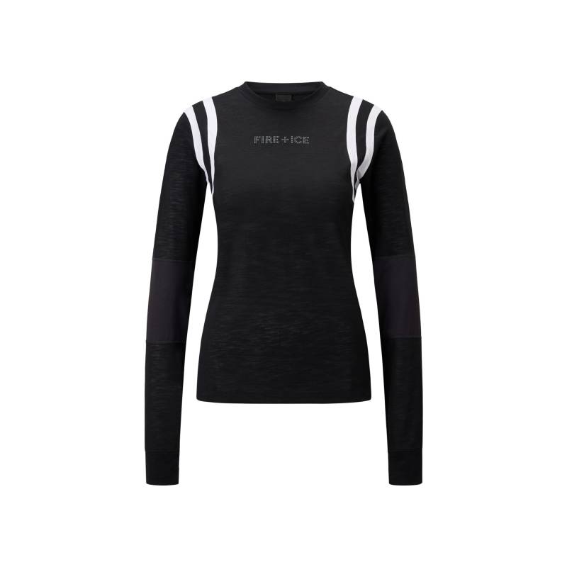 FIRE+ICE Longsleeve Flora für Damen - Schwarz - XXL von FIRE+ICE