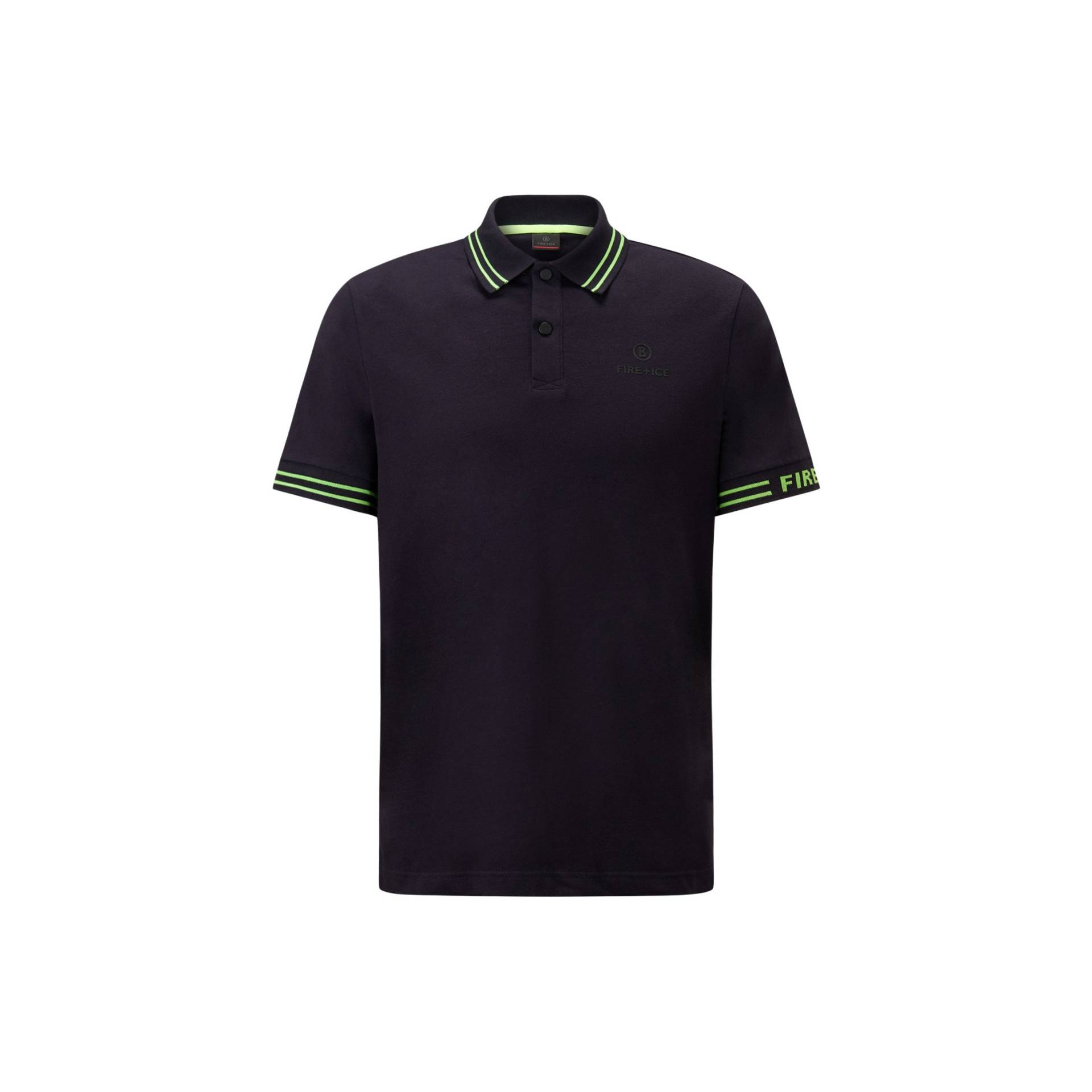 FIRE+ICE Polo-Shirt Arjan für Herren - Dunkelblau/Lime - 3XL von FIRE+ICE