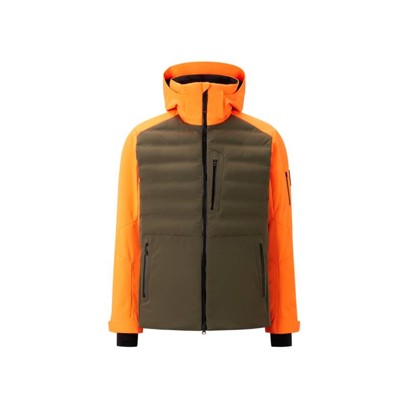 FIRE+ICE Skijacke Ivo für Herren - Oliv-Grün/Neon-Orange - 46 von FIRE+ICE