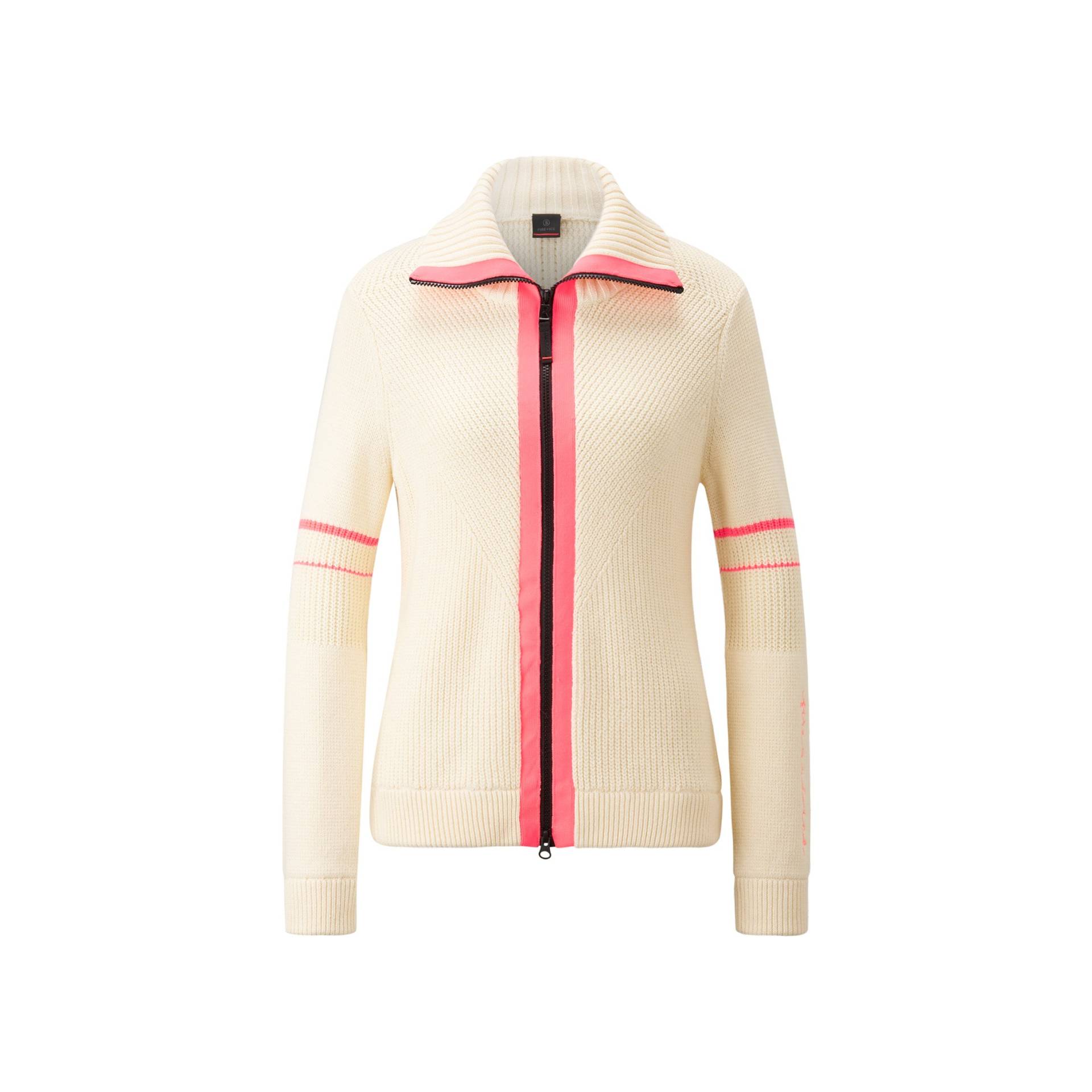 FIRE+ICE Strickjacke Iva für Damen - Off-White/Pink - L von FIRE+ICE